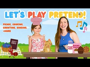 Toddler Pretend Play, Learn, & Worship with Ms. HJ & Quinn!- Christian Learning