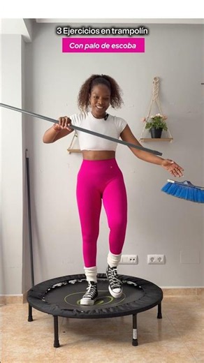 3 mini trampoline exercises to do at home #homeworkout #fitness #exercise #trampoline