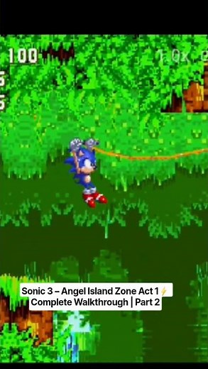 Sonic 3 – Angel Island Act 1 ⚡ Complete Walkthrough | Part 2