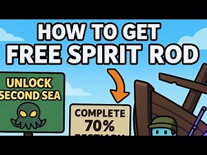 How to Get the SECRET FREE SPIRIT ROD in Fisch (Second Sea Guide!) 💥🧭 [Roblox]