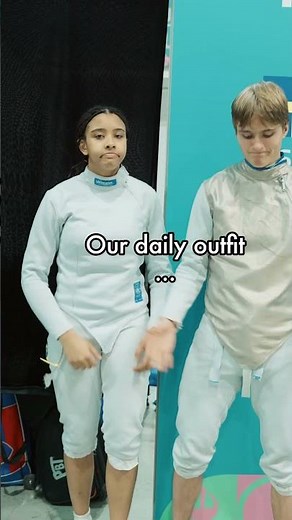 Fencer’s training outfit vs. daily outfit...