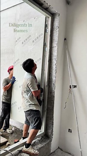 The installation process of the fire door