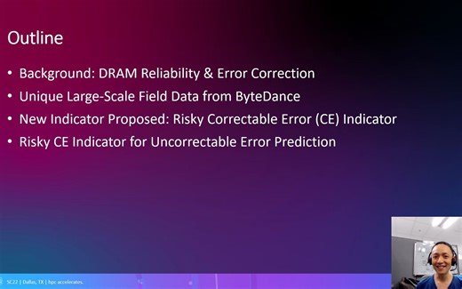 SC22：From Correctable Memory Errors to Uncorrectable Memory Errors