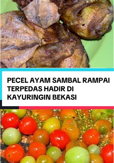 Pecel Ayam Sambel Rampai Terpedas di Bekasi