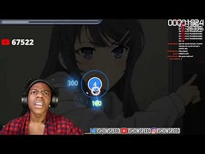 IShowSpeed rages at another osu map of his song