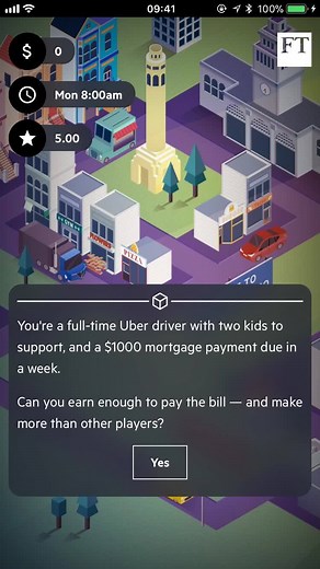 The Uber Game: Can you make it in the gig economy? Play it here: http://on.ft.com/2hiErtH | Financial Times