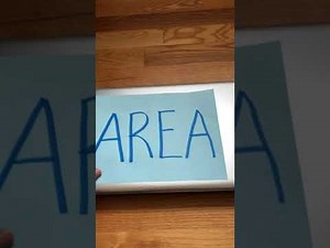 Non-Standard Units of Measurement - Measuring Area