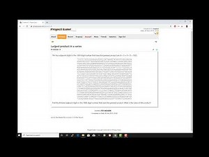 Project Euler Problem#8 Largest Product in a series