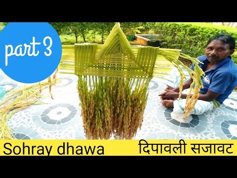 Dhawa benaw || sohray re dhawa || paddy decoration || दिपावली सजावट || धावा गालाङ || @santhalitribe