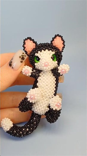 Beaded Cat 🐱✨ DIY