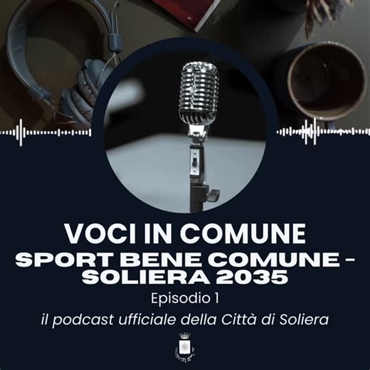 Comune di Soliera on Instagram: "Un’importante novità ❤️ È uscita la prima puntata di “Voci in Comune”, il nuovo appuntamento podcast mensile del Comune di Soliera, pensato per approfondire i temi che stanno a cuore alla nostra comunità. 👉🏻 Questo primo episodio è dedicato allo sport e al progetto “Sport Bene Comune – Soliera 2035”, con la partecipazione della sindaca Caterina Bagni e del vicesindaco Angelo Bruno. 🎧 Ci trovate su Spotify, Apple Podcast e YouTube 🔗 Link in bio"