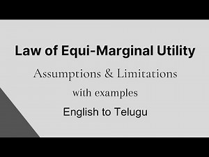 Law of Equi-Marginal utility by Learn with Ravali