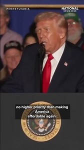 President Trump :"Make America More Affordable Again"