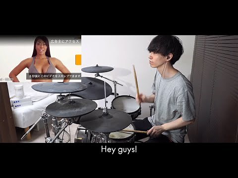 【歌詞付き】『Hey guys!We have a gift for you.』完コピでドラム演奏してみた【P○rnhub】