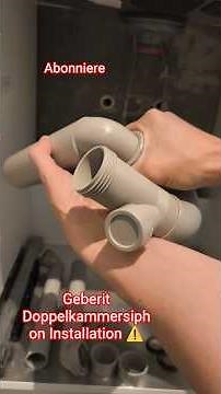 Installation Küchen Siphon⚠️#doppelkammersiphon#geberit