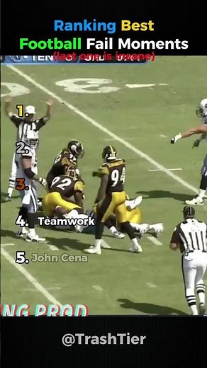 Ranking Best American Football Fails 💀#nfl #funny #shorts