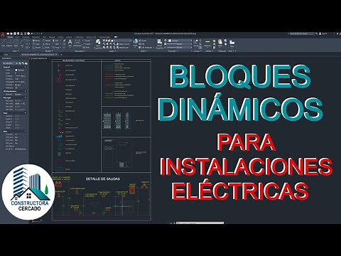 Dynamic blocks for electrical installation plans in AutoCAD