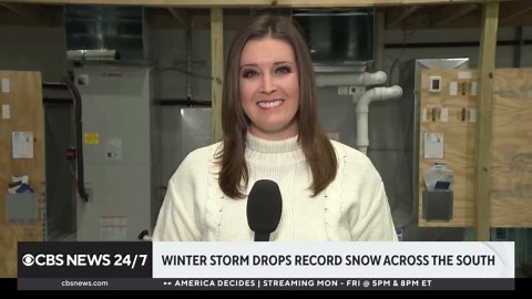 Polar vortex slams U.S. as snow lingers in the South