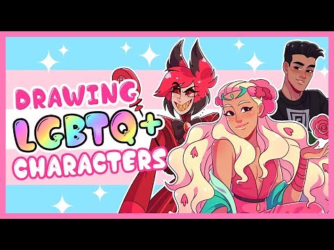 Artist Draws 🏳️‍🌈LGBTQ+ Cartoon Characters || PRIDE (2021)