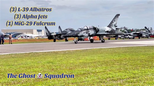 Behold the Polaris Ghost Squadron Flight Demonstration Team! This aerobatic flight demonstration team is made up of (3) L-39 Albatros Aircraft: (3) Alpha Jets: & (1) Mig-29 Fulcrum Jet. They put on a masterful flgiht demonstration during the 2024, 50th Anniversary Sun N Fun Airshow. #snf50th #L39 #L39albatros #ajet #alphajet #mig #mig29fulcrum #ghostsquadron #hurleyaviation #snf #sunnfun #sunnfunairshow @SUN 'n FUN Aerospace Expo #CapCut