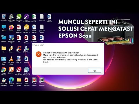 SOLUSI EPSON Scan Cannot communicate with the scanner