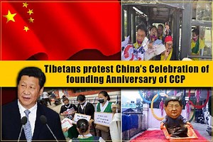 Tibetans protest China's celebration of 100th founding anniversary of CCP | TIBET TV