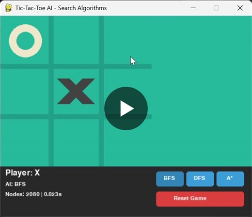 Python Tic-Tac-Toe AI with BFS DFS A* | Atharv Sheersh Chaturvedi posted on the topic | LinkedIn