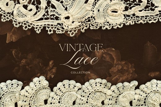 Vintage Lace Border - Graphics - Clip Art - Commercial Use - Etsy