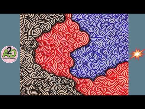 Abstract Pattern Art -1 | Abstract Design | Abstract Illusion Drawing