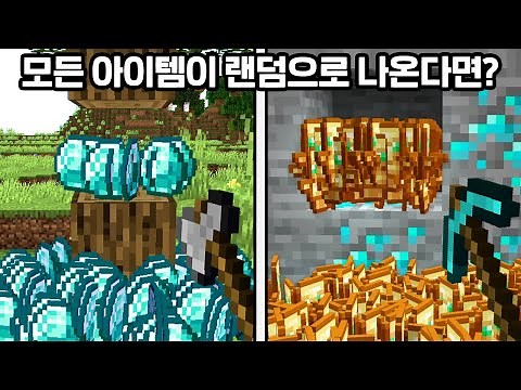 Beating Minecraft in a world where every item is randomized?!