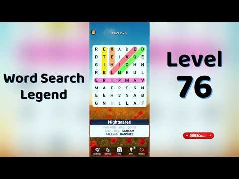 Word Search Legend Level 76 Answers 🔠 | Puzzle Game Answers & Tips | Go Answer