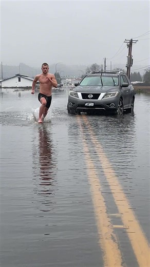 Flood waters reside in Auburn Washington as rain is expected in the near forcast #fyp #floods #auburn #washingtonfloods #washington