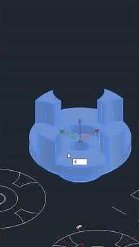 2d coupling drawing into 3d #cad #autocad #3d #2d #drawing #technicaldrawing