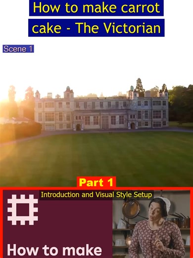 How to make carrot cake - The Victorian Way 01 #Introduction #Visual #Style #Setup