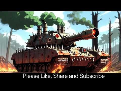 Cartoon Tank Attack in Day Scene | Epic War MachineDaylight Tank Monster is Back | Viral Tank Video