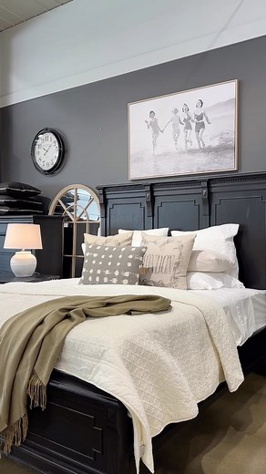 Shop the Adelaide Bedroom Suite 🖤 available in Black or Grey. The perfect suite to make a bold statement in your master bedroom. In stock ready for delivery. https://mcphails.com.au/Adelaide | McPhails Furniture