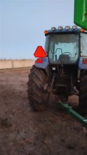 Filling the silo with hi-moisture corn 🌽 #farming #corn #harvest2025 #cows #feed