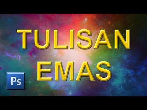Cara Membuat Tulisan Warna Emas di Photoshop