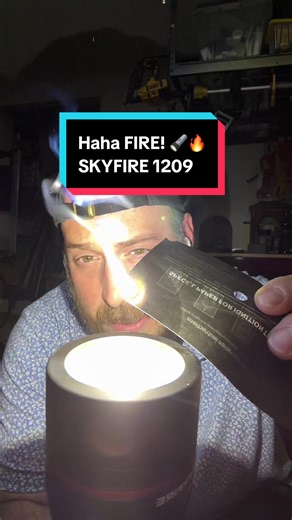 🔦 SKYFIRE 1209 High-Power Flashlight 🌌🔥 This isn’t a flashlight — it’s controlled daylight. The SKYFIRE 1209 throws an insanely powerful beam that lights up the sky and turns darkness into open territory. Built with a secondary ignition lens, it can focus light into extreme heat for fire-starting and survival use. Rechargeable, rugged, and unapologetically intense, this is gear for people who don’t trust the dark. Bright enough to command the night. Serious power, zero compromise. #Skyfire #F
