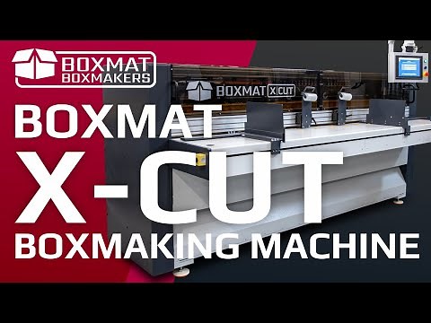 Boxmat X-CUT | The newest boxmaking machine for corrugated boxes. Now with additional functionality!