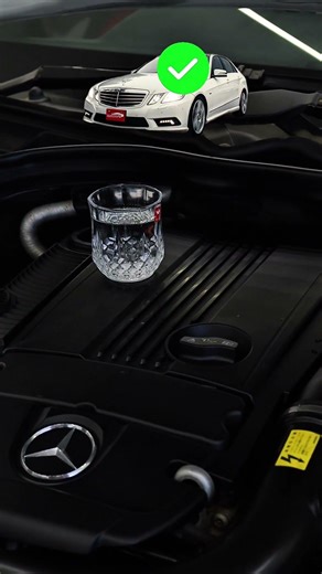 Engine Test With Glass Of Water