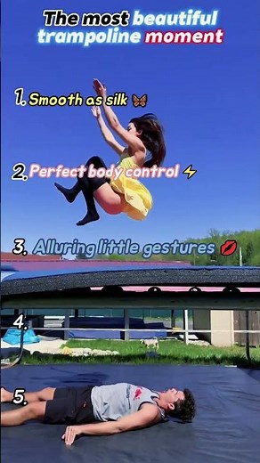 The Most Beautiful Trampoline Moment 🤸‍♀️✨ Pure joy in the air! #Trampoline #BeautifulMoments