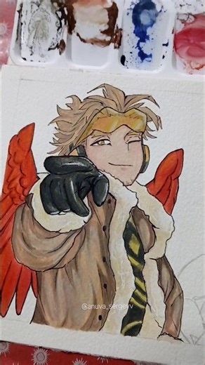 Drawing Hawks🪶 From My Hero Academia #hawks #mha #artist #keigotakamiedit #anime