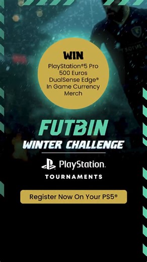 FUTBIN on Instagram: "Think your Ultimate Team is ready? ⚽🔥 Enter the FUTBIN Winter Challenge on PlayStation Tournaments in EA SPORTS FC 26. 🎮❄️ Register now on your PS5! #FC26 #EAFC"