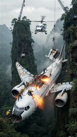 Abandoned Plane Found in Jungle Cliff 😱 Incredible Restoration Transformation #beforeafter