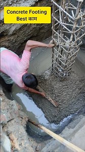 how to column footing casting process 👍