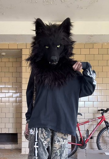 Realistic Wolf Fursuit Fit Check: Style in the Trap House