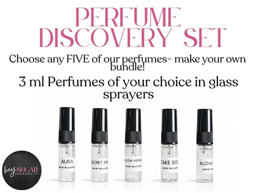 Perfume Discovery Set – Choose 5 Scents – 3ml Sample Sprays – Handmade Perfume Samples – Gourmand Fragrance Set – Try Before You Buy - Etsy