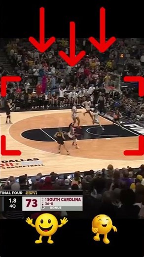 Caitlin Clark & Iowa SHOCK No.1 South Carolina 😱🔥 Historic Upset #caitlinclarkfans #shorts #sports