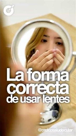 How to insert contact lenses correctly? 👁️